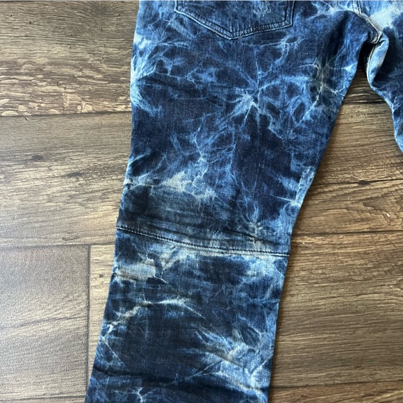 Rock Revival Men's Moto Daviday Acid Wash Jeans Size 36x32 - Picture 10 of 10